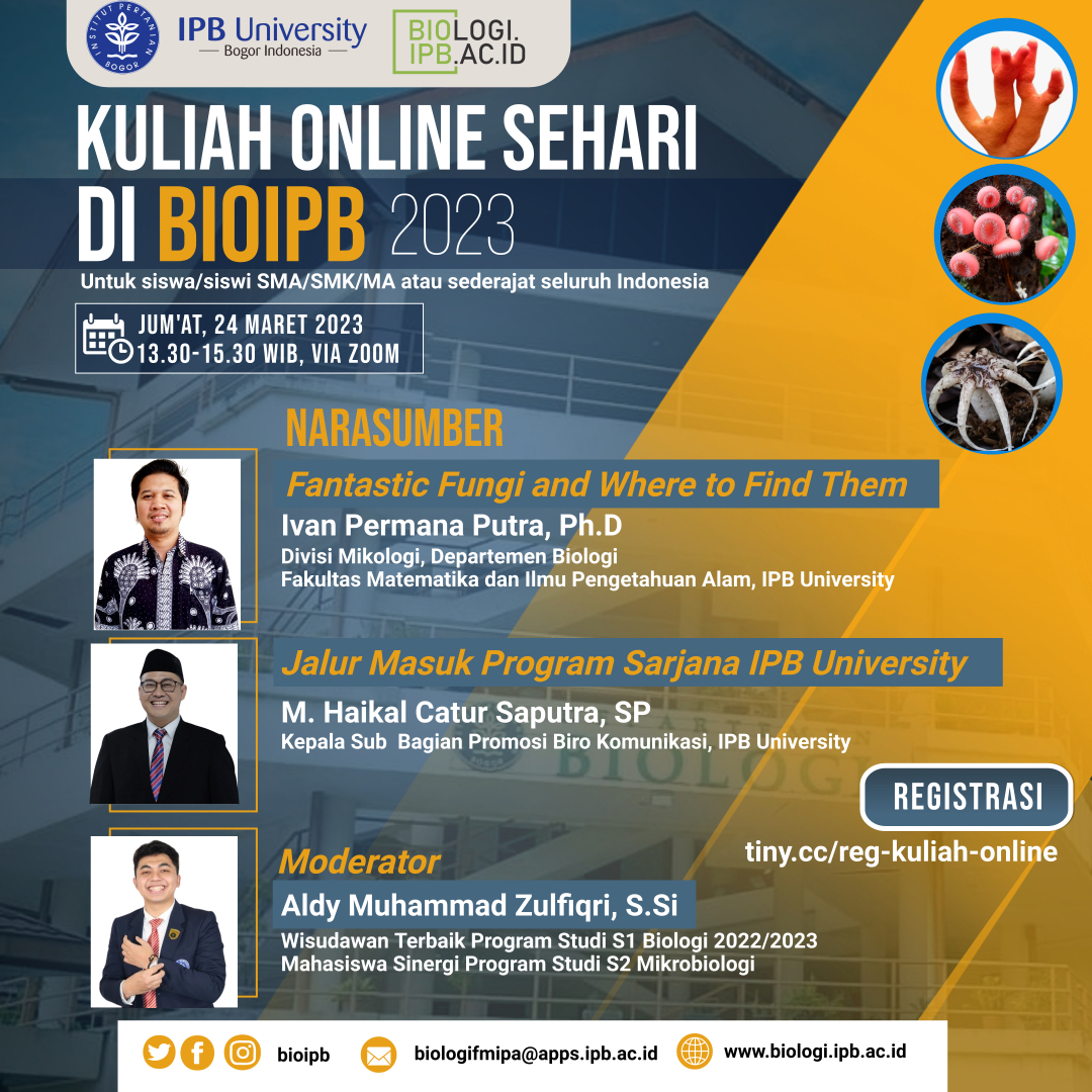 Kuliah Online Sehari di BIOIPB 2023